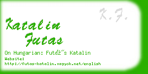 katalin futas business card